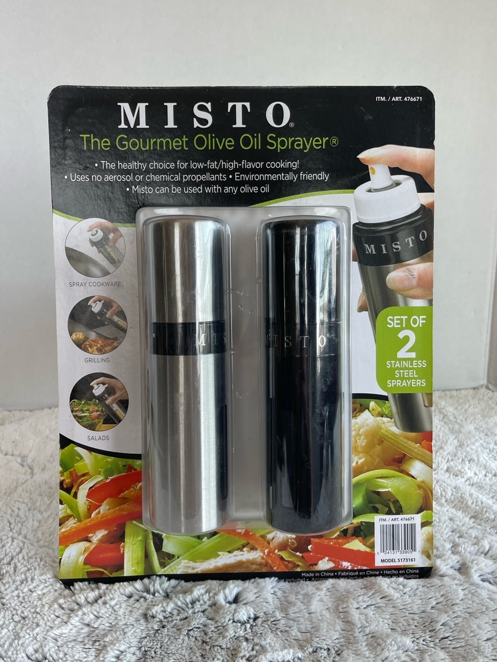 Misto Gourmet Aluminum Olive Oil Sprayer Set of 2